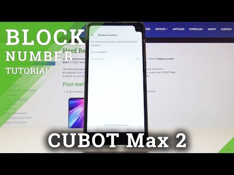 How to Block a Number in Cubot Max 2 - Blocklist Creation