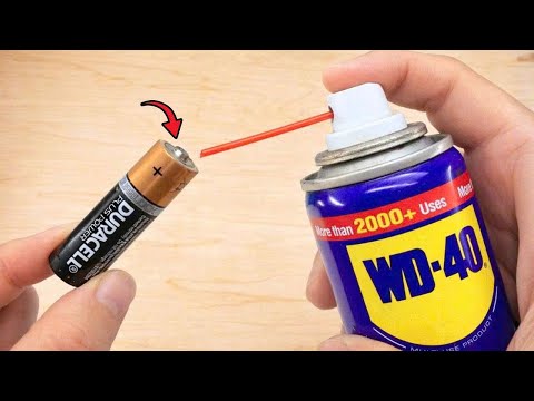 🔋 NEVER Buy New Batteries Again! Use WD-40 and Watch What Happens