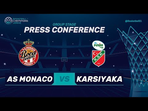 AS Monaco v Pinar Karsiyaka - Press Conference - Basketball Champions League 2017-18
