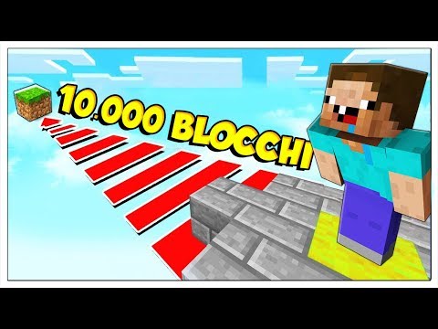 NOOB CONTRO IL SALTO PIU’ LUNGO DI MINECRAFT ITA!