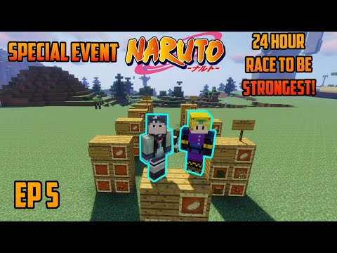 Iceeman - Scavenger Hunt! 24 Hour RACE To Become Strongest! Naruto Anime Mod Minecraft Special Event SMP! EP 5