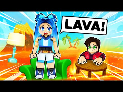 We're STRANDED by LAVA in Roblox!