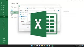 How to Save as on Desktop in Microsoft Excel Workbook Sheet Spreadsheet [Tutorial]