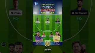 IPL 2023 Match 33- CSK vs KKR Dream11 Team Prediction | Chennai Super Kings vs Kolkata Knight Riders