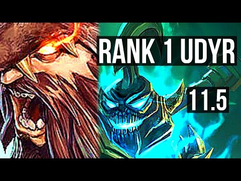 UDYR vs HECARIM (JUNGLE) | Rank 1 Udyr, 9/3/21 | EUW Challenger | v11.5