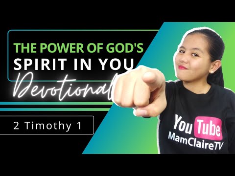 THE POWER OF GOD'S SPIRIT IN YOU – Daily Devotional