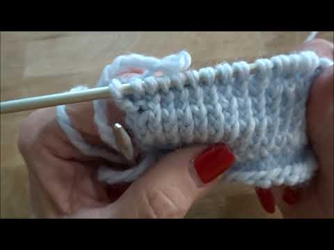 Rechts verschränkte Masche