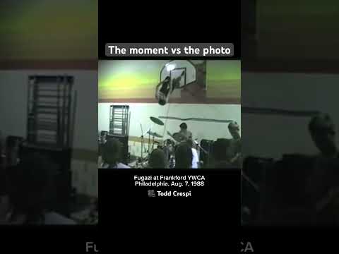 An iconic photo & video: Fugazi plays the Frankford YWCA in Philadelphia. August 7, 1988.