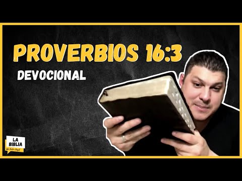 Proverbs 16:3 DAILY DEVOTIONAL