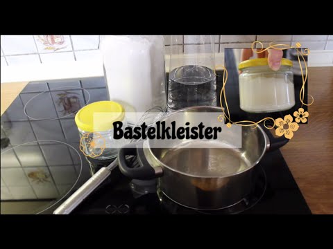 Bastelkleister/ Leim ~ aus zwei Zutaten