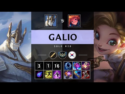 Galio Mid vs Zoe - KR Challenger Patch 25.20