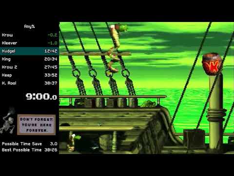 Donkey Kong Country 2 Any% Speedrun - 38:33