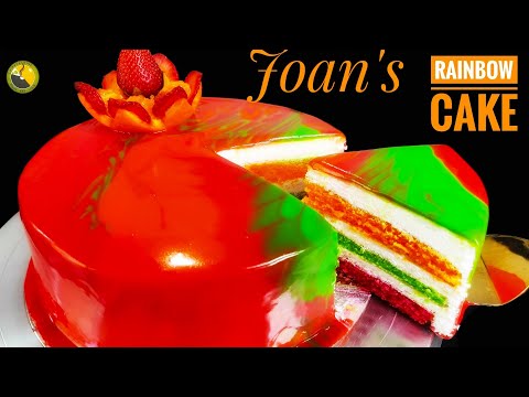 😋Salt and Pepper Movie Cake | JOAN'S RAINBOW CAKE| Rainbow Cake|  Juan's rainbow cake recipe|Ep#312