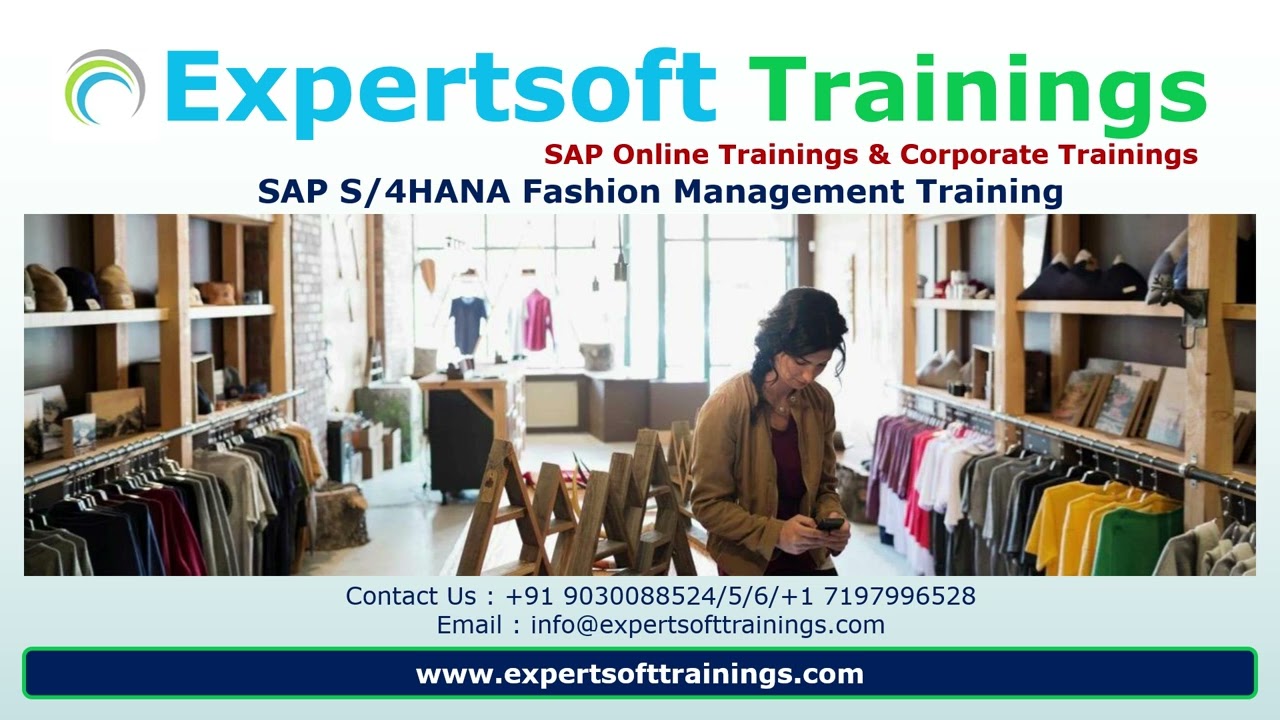 SAP S4HANA Fashion 2023 Training | SAP S4HANA Fashion 2023 Online Training