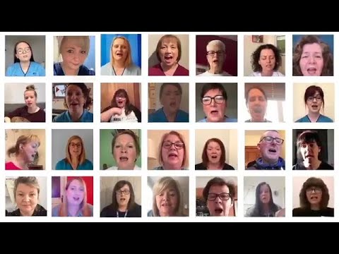 NHS Staff Choir sing 'Lean on Me' by Bill Withers