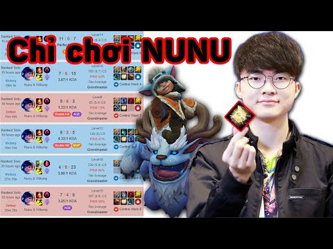Lý do FAKER chơi Nunu cả ngày? Meta mới nhất tại Hàn Quốc "Nunu Mid Gank Tem"