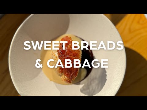 Veal Sweetbreads and Cabbage balls with Morteau Sausage