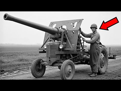 When a Farmer Put a Naval Cannon on His Tractor — Germans Called It the “Devil Tractor”