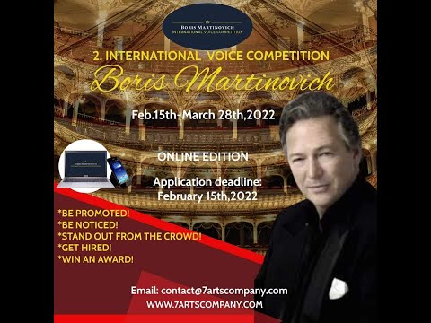 2.International voice competition Boris Martinovich-online 2022