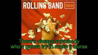 Rollins Band - Up For It (With Lyrics)