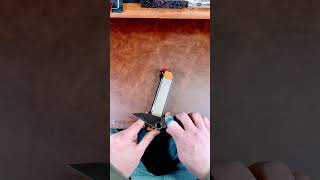 Not Sharp to Very Sharp Spyderco PM2 M390. Worksharp Field Sharpener. #shorts #knife #sharp #tricks