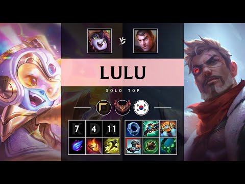 Lulu Top vs Jayce - KR Grandmaster Patch 25.S1.2