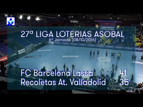 LIGA LOTERIAS ASOBAL J06 FC Barcelona Lassa - Recoletas At. Valladolid 41 - 35