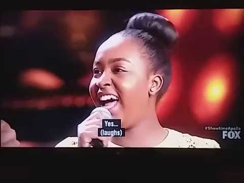 16 year old from England singing Glory... Showtime at the Apollo