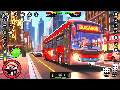 Offroad Uphill Coach Bus Simulator 2025 – Real Bus Driving 3D - Android GamePLay