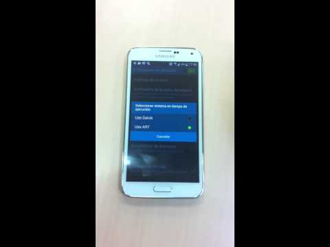 Activar opciones desarrollador. Cambiar Dalvik por ART y mejorar la velocidad de Android