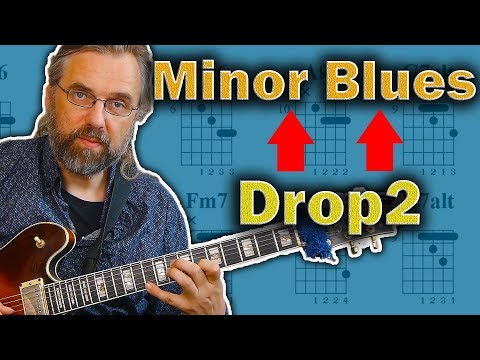 Minor Blues Comping - How To Use Drop2 Chords