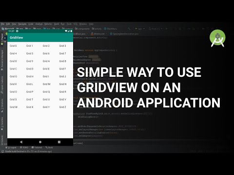 Simple way to use Gridview on an Android application
