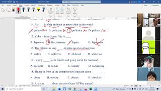 40 CÂU WORD FORM UNIT 1+2 (LỚP 8)