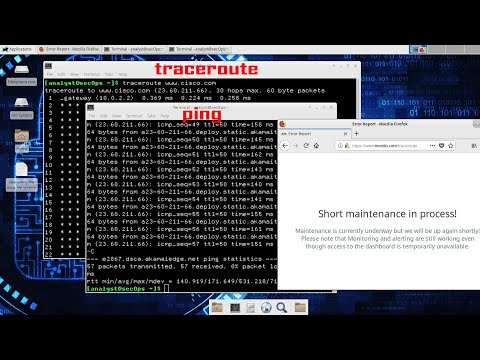 CCNA CYBERSECURITY OPERATIONS LAB | Lab Tracing a Route | PING
