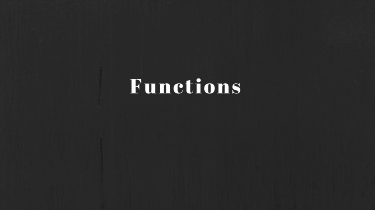 Math 10C:  Functions