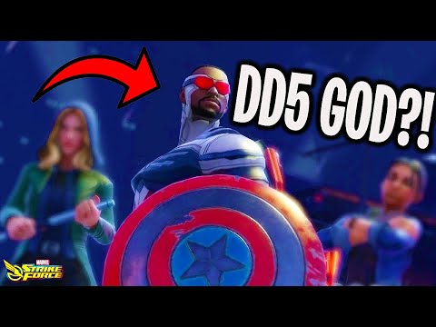 CAPTAIN AMERICA (SAM) Is So Good For DARK DIMENSION 5 NODE 7! - Marvel Strike Force