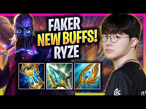 FAKER TRIES RYZE WITH NEW BUFFS! - T1 Faker Plays Ryze MID vs Leblanc! | Season 2025