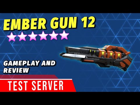 Testing Ember Gun 12 | Test Server Weapon Review | Mech Arena
