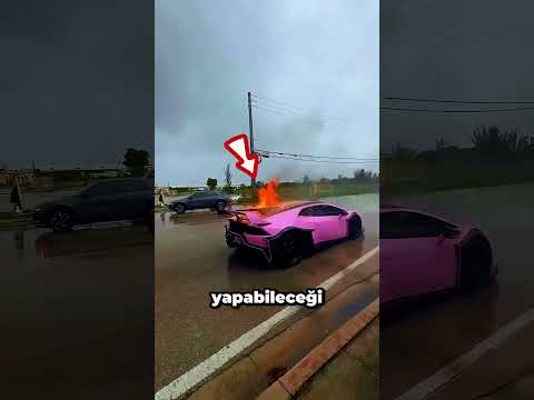Lamborghini Alev Aldı ama sonra ❤️