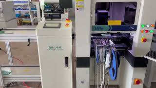 Q4 smt pick and place machine pcb assembly production smd placement action display video