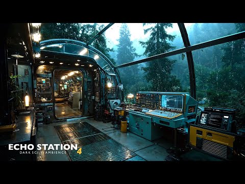 Echo Station 4 Is Silent | Sci-Fi Forest Outpost Ambience | 4K