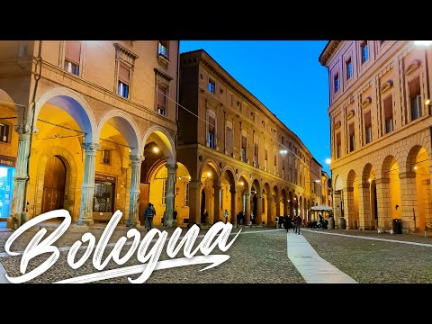 EVENING BOLOGNA. Italy - 4k Walking Tour around the City - Travel Guide. trends, moda #Italy