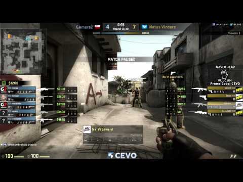 Natus Vincere vs Gamers2 Game 1 (CEVO-P CS:GO Season 7) - Helium & Launders