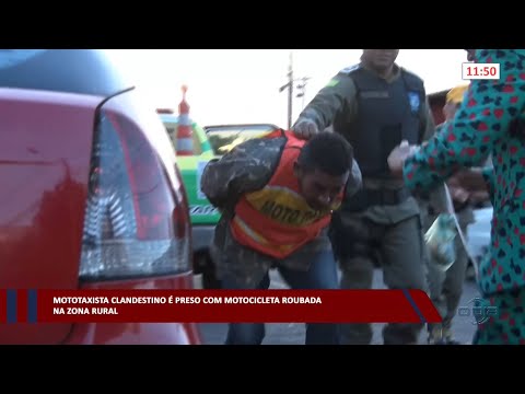 Mototaxista clandestino é preso com motocicleta roubada na zona rural 23 03 2023