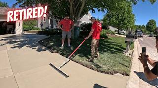 Ryan's final day of concrete! The end!