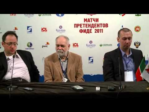 Candidates matches 2011  Round 2.2.  Boris Gelfand and Gata Kamsky's press conference