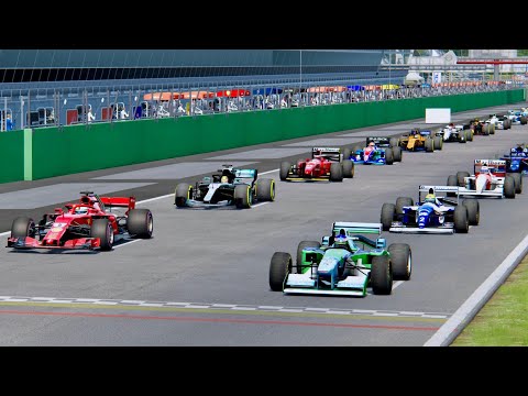 All F1 2018 Cars vs All F1 1994 - SPA