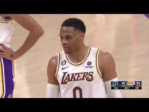 Russel Westbrook tries to Posterize Porzingis & Gafford😱 Lakers Vs Wizzard Dec.18 2022 - 2023 season