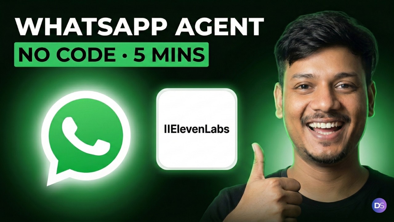 I Built a 24/7 WhatsApp AI Agent in 5 Minutes , Here's How ⚡ (ElevenLabs)