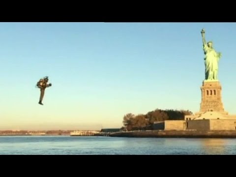 JetPack takes flight around Lady Liberty